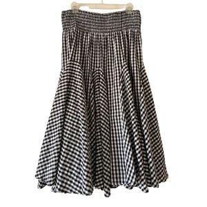 Premise Buffalo Check flared Midi-Skirt